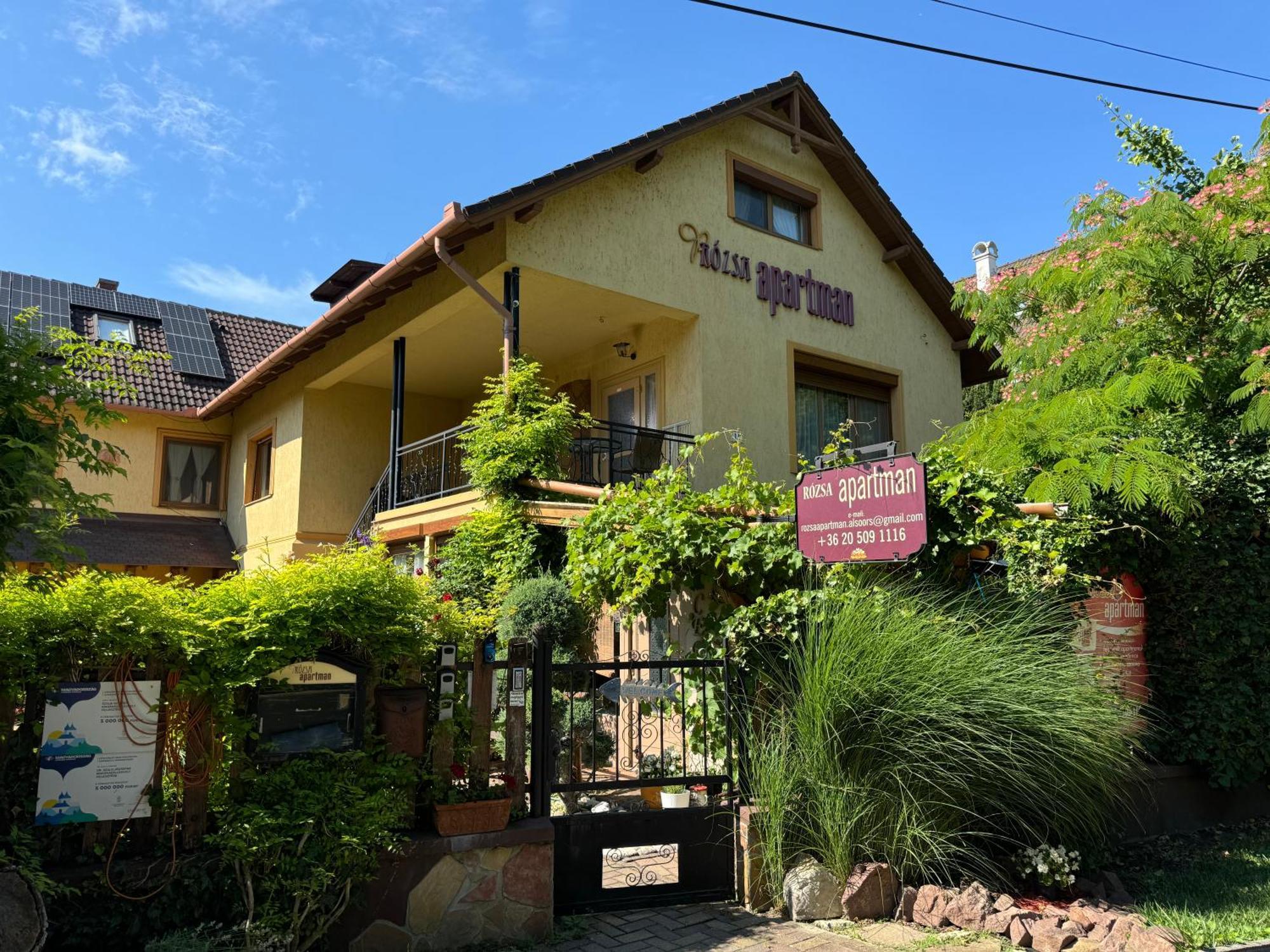 Rózsa Apartman Alsoors Exterior foto
